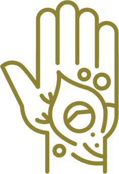 Henna hand icon